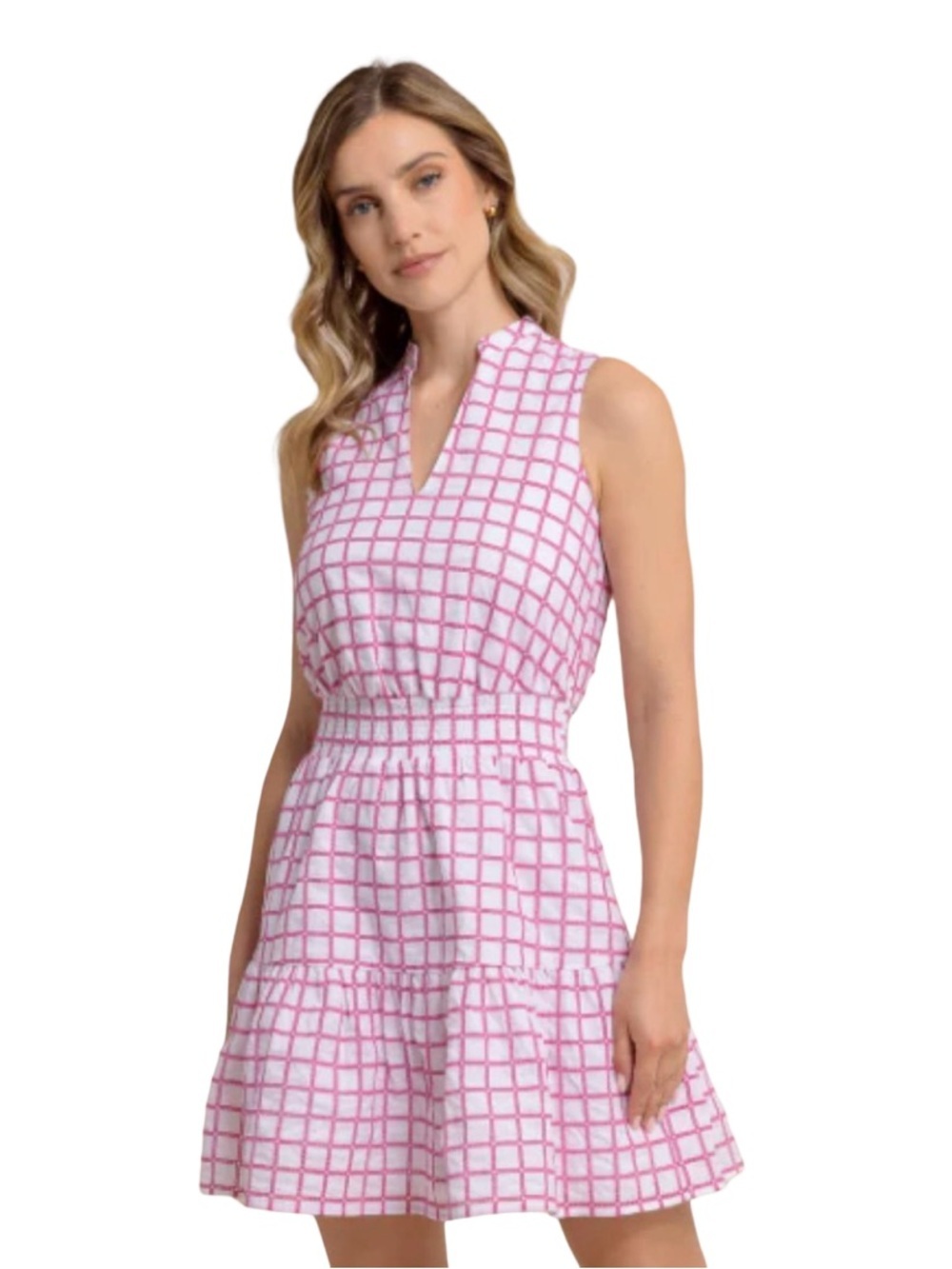 Southern Tide Londyn‎ Eyelet Pink Dress Resort Wear Size XS P2P 17"